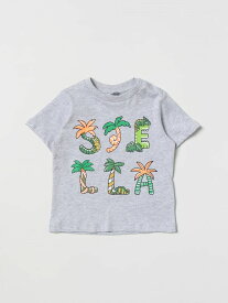 【本日5の付く日ポイント4倍!!】 STELLA MCCARTNEY KIDS ステラ マッカートニー キッズ グレー Grey トップス ベビーユニセックス 春夏2023 TS8561Z0434 【関税・送料無料】【ラッピング無料】 gi