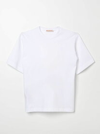 【楽天スーパーSALE!!15000円以上1000円OFFクーポン対象】 MARNI マルニ ホワイト White Tシャツ ガールズ 春夏2024 M01026M00HZ 【関税・送料無料】【ラッピング無料】 gi