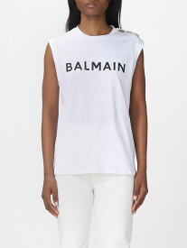 【本日5の付く日ポイント4倍!!】 BALMAIN バルマン ホワイト White Tシャツ レディース 春夏2023 AF1ED000BB02 【関税・送料無料】【ラッピング無料】 gi