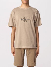 CALVIN KLEIN JEANS カルバン クライン ジーンズ ブラウン Brown Tシャツ メンズ 春夏2023 J30J323306 【関税・送料無料】【ラッピング無料】 gi