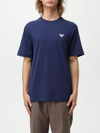 EMPORIO ARMANI エンポリオ アルマーニ ブルー Blue Tシャツ メンズ 秋冬2023 6R1TE41JFFZ 【関税・送料無料】【ラッピング無料】 gi