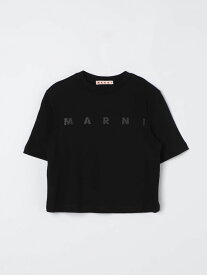 【楽天スーパーSALE!!15000円以上1000円OFFクーポン対象】 MARNI マルニ ブラック Black Tシャツ ガールズ 春夏2024 M01027M00NE 【関税・送料無料】【ラッピング無料】 gi