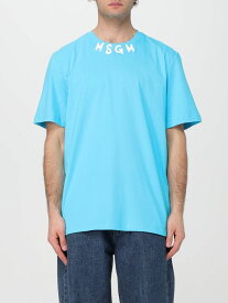 MSGM エムエスジーエム ブルー Blue Tシャツ メンズ 春夏2024 3640MM118247002 【関税・送料無料】【ラッピング無料】 gi