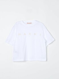 【楽天スーパーSALE!!15000円以上1000円OFFクーポン対象】 MARNI マルニ ホワイト White Tシャツ ガールズ 春夏2024 M01027M00NE 【関税・送料無料】【ラッピング無料】 gi