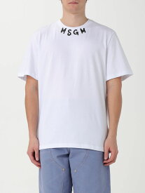 MSGM エムエスジーエム ホワイト White Tシャツ メンズ 春夏2024 3640MM118247002 【関税・送料無料】【ラッピング無料】 gi