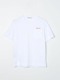 【楽天スーパーSALE!!15000円以上1000円OFFクーポン対象】 MARNI マルニ ホワイト White Tシャツ ガールズ 春夏2024 M01064M00NE 【関税・送料無料】【ラッピング無料】 gi