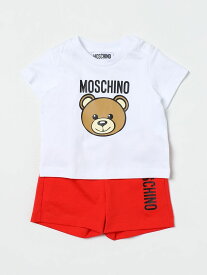 MOSCHINO モスキーノ ホワイト White ベビーウェア ベビーユニセックス 春夏2024 MRG00MLAA02 【関税・送料無料】【ラッピング無料】 gi