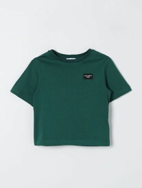 【楽天スーパーSALE!!30000円以上2000円OFFクーポン対象】 DOLCE&GABBANA ドルチェ＆ガッバーナ グリーン Green Tシャツ ボーイズ 春夏2024 L4JTBLG7M4S 【関税・送料無料】【ラッピング無料】 gi