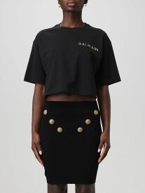 BALMAIN バルマン ブラック Black Tシャツ レディース 春夏2024 CF1EE020BC61 【関税・送料無料】【ラッピング無料】 gi