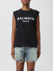 【本日5の付く日ポイント4倍!!】 BALMAIN バルマン ブラック Black トップス レディース 春夏2024 CF1ED001BB02 【関税・送料無料】【ラッピング無料】 gi