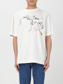 【毎月1日はエントリーでポイント3倍！】 PALM ANGELS パーム エンジェルス ホワイト White Tシャツ メンズ 春夏2024 PMAA072R24JER002 【関税・送料無料】【ラッピング無料】 gi