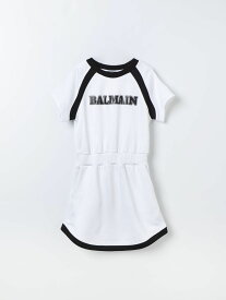 【楽天スーパーSALE!!50000円以上3000円OFFクーポン対象】 BALMAIN バルマン ホワイト White ドレス ガールズ 春夏2024 BU1B01Z1869 【関税・送料無料】【ラッピング無料】 gi