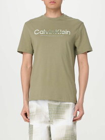 【本日0のつく日ポイント4倍！】 CALVIN KLEIN カルバン クライン グリーン Green Tシャツ メンズ 春夏2024 K10K112497 【関税・送料無料】【ラッピング無料】 gi
