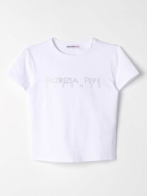 PATRIZIA PEPE パトリツィア ペペ ホワイト White Tシャツ ガールズ 春夏2024 7M0809J061 【関税・送料無料】【ラッピング無料】 gi