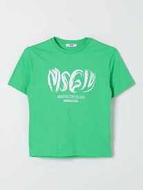 MSGM エムエスジーエム グリーン Green Tシャツ ボーイズ 春夏2024 S4MSJBTH246 【関税・送料無料】【ラッピング無料】 gi