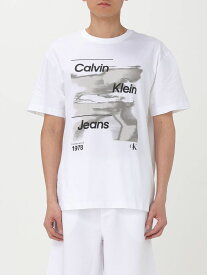 CK JEANS カルバン・クライン・ジーンズ ホワイト White Tシャツ メンズ 春夏2024 J30J325184 【関税・送料無料】【ラッピング無料】 gi