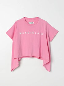 【本日0のつく日ポイント4倍！】 MM6 MAISON MARGIELA エムエムシックス メゾン マルジェラ ピンク Pink Tシャツ ガールズ 春夏2024 M60586MM02Y 【関税・送料無料】【ラッピング無料】 gi