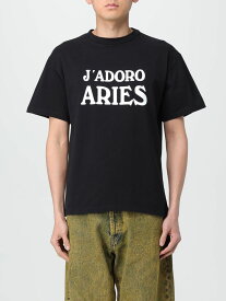 ARIES アリーズ ブラック Black Tシャツ メンズ 春夏2024 SUAR60008X 【関税・送料無料】【ラッピング無料】 gi