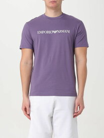 EMPORIO ARMANI エンポリオ アルマーニ パープル Violet Tシャツ メンズ 春夏2024 8N1TN51JPZZ 【関税・送料無料】【ラッピング無料】 gi