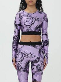 VERSACE JEANS COUTURE ヴェルサーチェ・ジーンズ・クチュール パープル Violet トップス レディース 春夏2024 76HAH218JS292 【関税・送料無料】【ラッピング無料】 gi