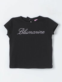 MISS BLUMARINE ミスブルマリン ブラック Black Tシャツ ガールズ 春夏2024 IA4050J5003 【関税・送料無料】【ラッピング無料】 gi