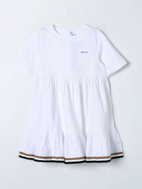 【土日限定クーポン配布中！】 BOSS KIDSWEAR ボスキッズウェア ホワイト White ドレス ガールズ 春夏2024 J50657 【関税・送料無料】【ラッピング無料】 gi