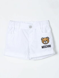 MOSCHINO モスキーノ ホワイト White ショートパンツ ベビーユニセックス 春夏2024 MUQ016LLA11 【関税・送料無料】【ラッピング無料】 gi