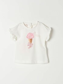 LIU JO KIDS リュー ジョーキッズ ホワイト White トップス ベビーユニセックス 春夏2024 HA4077J5003 【関税・送料無料】【ラッピング無料】 gi