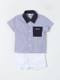 【楽天スーパーSALE!!15000円以上1000円OFFクーポン対象】 BOSS KIDSWEAR ボスキッズウェア ブルー Blue ベビーウェア ベビーユニセックス 春夏2024 J50805 【関税・送料無料】【ラッピング無料】 gi