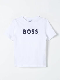 BOSS KIDSWEAR ボスキッズウェア ホワイト White Tシャツ ボーイズ 春夏2024 J25P24 【関税・送料無料】【ラッピング無料】 gi
