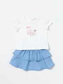 【楽天スーパーSALE!!15000円以上1000円OFFクーポン対象】 LIU JO KIDS リュー ジョーキッズ ホワイト White セットアップ ガールズ 春夏2024 HA4024D4898 【関税・送料無料】【ラッピング無料】 gi