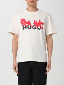 HUGO ヒューゴ ベージュ Cream Tシャツ メンズ 春夏2024 50508513 【関税・送料無料】【ラッピング無料】 gi