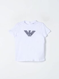 【毎月1日はエントリーでポイント3倍！】 EMPORIO ARMANI KIDS エンポリオ・アルマーニキッズ ホワイト White トップス ベビーユニセックス 春夏2024 8NHTN51JPZZ 【関税・送料無料】【ラッピング無料】 gi