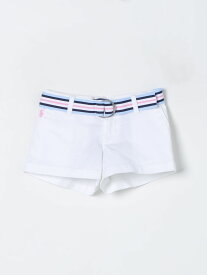 【本日0の付く日ポイント4倍!!】 POLO RALPH LAUREN ポロ・ラルフローレン ホワイト White ショーツ ガールズ 春夏2024 312834890003 【関税・送料無料】【ラッピング無料】 gi