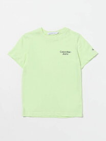 CALVIN KLEIN カルバン クライン グリーン Green Tシャツ ボーイズ 春夏2024 IB0IB01319 【関税・送料無料】【ラッピング無料】 gi