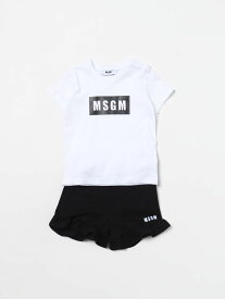 MSGM KIDS エムエスジーエム ホワイト White ベビーウェア ベビーユニセックス 春夏2024 S4MSNGTR321 【関税・送料無料】【ラッピング無料】 gi