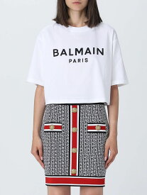 BALMAIN バルマン ホワイト White Tシャツ レディース 秋冬2023/2024 BF1EE020BB02 【関税・送料無料】【ラッピング無料】 gi