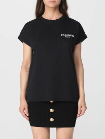 【楽天スーパーSALE!!50000円以上3000円OFFクーポン対象】 BALMAIN バルマン ブラック Black Tシャツ レディース 秋冬2023/2024 BF1EF010BB01 【関税・送料無料】【ラッピング無料】 gi