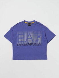 EA7 エンポリオ アルマーニ ブルー Blue Tシャツ ボーイズ 春夏2024 3DBT59BJ02Z 【関税・送料無料】【ラッピング無料】 gi