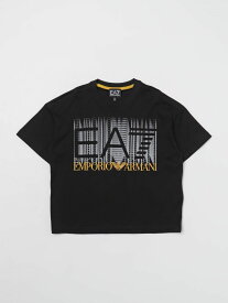 EA7 エンポリオ アルマーニ ブラック Black Tシャツ ボーイズ 春夏2024 3DBT59BJ02Z 【関税・送料無料】【ラッピング無料】 gi