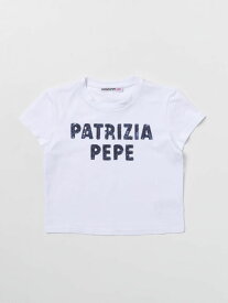 PATRIZIA PEPE パトリツィア ペペ ホワイト White Tシャツ ガールズ 春夏2024 7M0807 J061 【関税・送料無料】【ラッピング無料】 gi