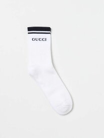 GUCCI グッチ ホワイト White ソックス メンズ 春夏2024 4964934G293 【関税・送料無料】【ラッピング無料】 gi