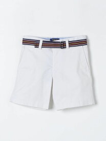 【本日0の付く日ポイント4倍!!】 POLO RALPH LAUREN ポロ・ラルフローレン ホワイト White ショーツ ボーイズ 春夏2024 322863960013 【関税・送料無料】【ラッピング無料】 gi