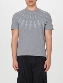 【0の付く日ポイント4倍】 NEIL BARRETT ニール バレット グレー Grey Tシャツ メンズ 春夏2024 MY70007SY524 【関税・送料無料】【ラッピング無料】 gi