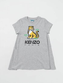 KENZO ケンゾー グレー Grey ドレス ガールズ 春夏2024 K60221 【関税・送料無料】【ラッピング無料】 gi
