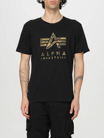 ALPHA INDUSTRIES アルファ インダストリーズ ブラック Black Tシャツ メンズ 春夏2024 146506 【関税・送料無料】【ラッピング無料】 gi