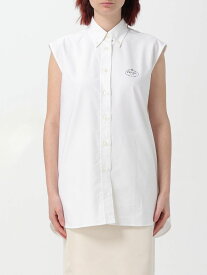 【毎月1日はエントリーでポイント3倍！】 PRADA プラダ ホワイト White シャツ レディース 春夏2024 P402HR14JW 【関税・送料無料】【ラッピング無料】 gi