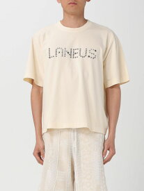 LANEUS ラネウス ベージュ Beige Tシャツ メンズ 春夏2024 S4LAUATH028 【関税・送料無料】【ラッピング無料】 gi