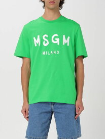 MSGM エムエスジーエム グリーン Green Tシャツ メンズ 春夏2024 3640MM510247002 【関税・送料無料】【ラッピング無料】 gi
