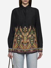 【楽天スーパーSALE!!100000円以上4000円OFFクーポン対象】 ETRO エトロ ブラック Black シャツ レディース 春夏2024 WRIA0013AK040 【関税・送料無料】【ラッピング無料】 gi